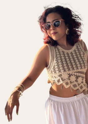 Emprace Casual Embroidered Women White Top