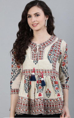 ERAFASHION Party Printed Women Multicolor Top
