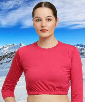 elegance redefined Casual Solid Women Pink Top