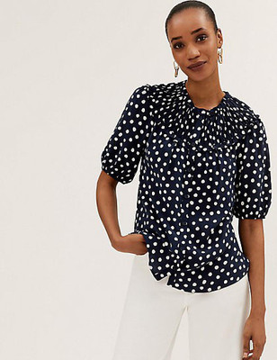 MARKS & SPENCER Casual Printed Women Multicolor Top