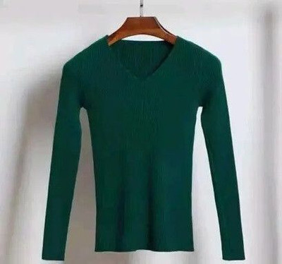 Sovi fashion Casual Self Design Women Dark Green Top