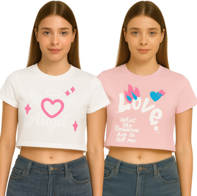 Rock Huns Casual Printed Women Multicolor Top