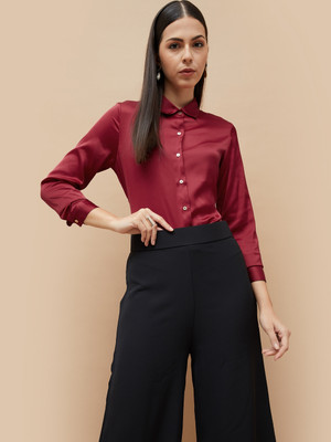 CODE by Lifestyle Casual Solid Women Red Top
