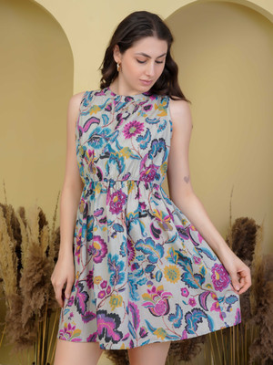 Threadflix Casual Floral Print Women Multicolor Top