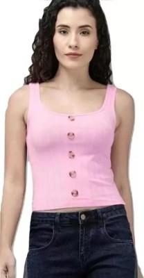 Fashion Passion India Casual Solid Women Pink Top