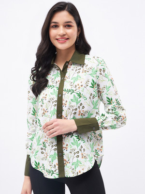 KIBO Casual Printed Women White Top