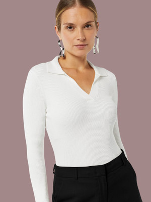 Kashonaa Casual Self Design Women White Top