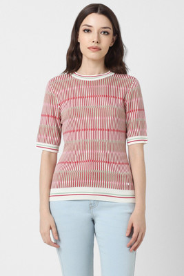 VAN HEUSEN Formal Printed Women Red Top