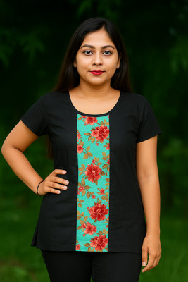 RJTEXTILES Casual Floral Print Women Yellow Top