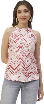 moomaya Casual Printed Women White Top