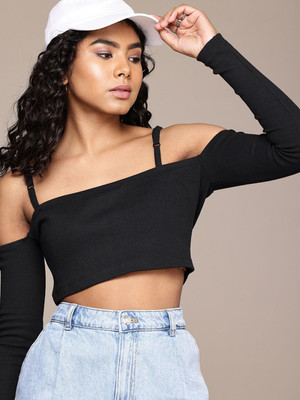 Roadster Casual Solid Women White Top