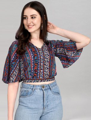 Selvia Casual Printed Women Multicolor Top