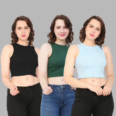 MYO Casual Solid Women Multicolor Top