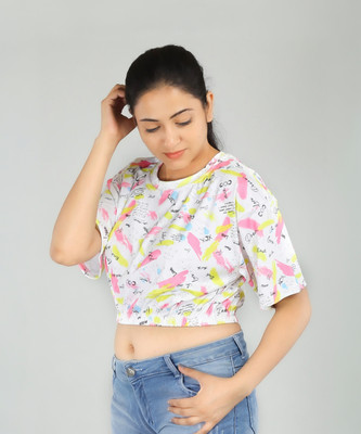 PERFECTPIVOT Casual Printed Women Green Top