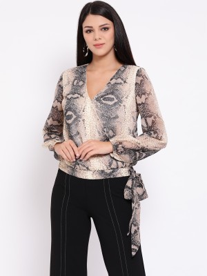 OXOLLOXO Casual Full Sleeve Printed Women Multicolor Top