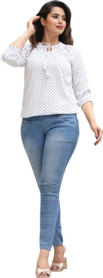 TRUSTED ENTERPRISES Casual Printed Women White Top