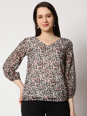 Prettify Casual Printed Women Multicolor Top