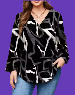 PaliwalArts Casual Printed Women Black Top