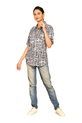 altius Women Printed Casual Multicolor Shirt