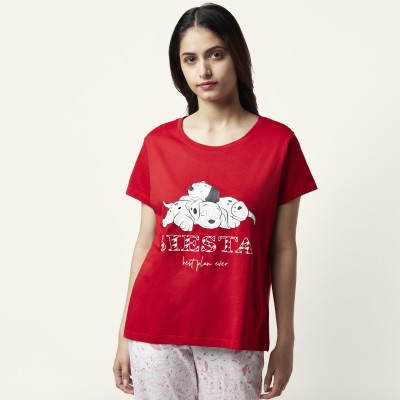 Dreamz by Pantaloons Casual Printed Women Red Top