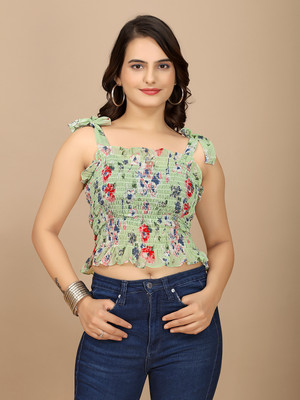 GROMint Casual Floral Print Women Multicolor Top