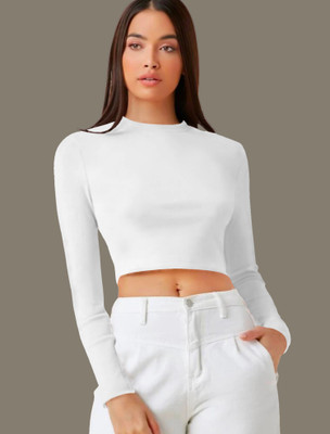 Dream Beauty Fashion Casual Solid Women White Top