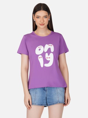 BASE 41 Casual Printed Women Purple Top