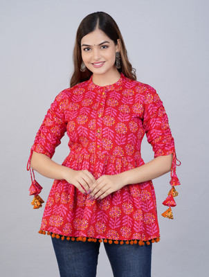 NEESTHA Party Printed, Striped Women Multicolor Top