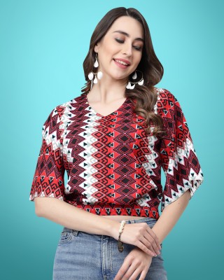 MISS AYSE Casual Printed Women Multicolor Top