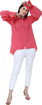 TSM Casual Printed Women Pink Top
