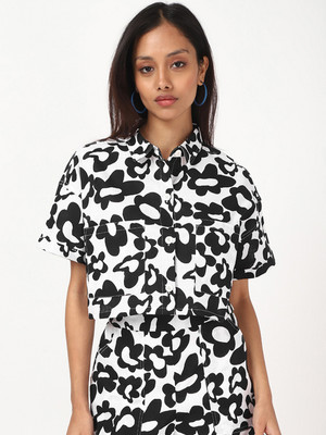 BEWAKOOF Casual Printed Women White Top