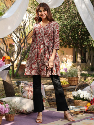 Janasya Casual Printed Women Multicolor Top