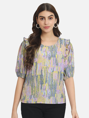 ALL WAYS YOU Casual Printed Women Multicolor Top
