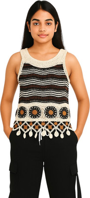 Emprace Casual Self Design Women Multicolor Top