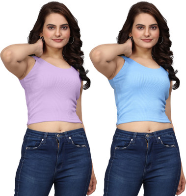 OINOZ Party Solid Women Multicolor Top