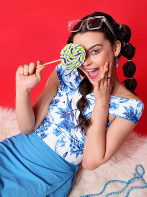 PURVAJA Party Floral Print Women Blue Top