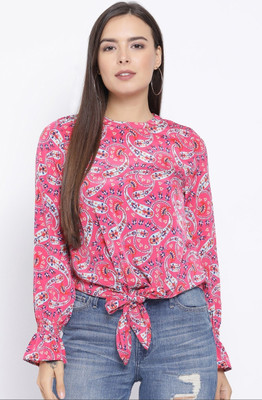 OXOLLOXO Casual Graphic Print Women Multicolor Top