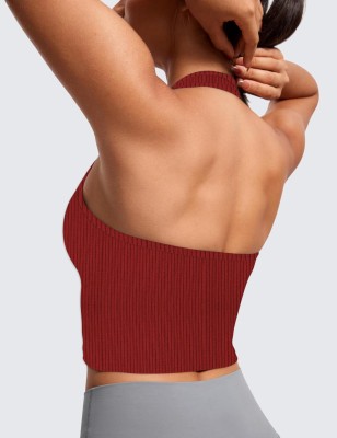 THE BLAZZE Casual Solid Women Red Top