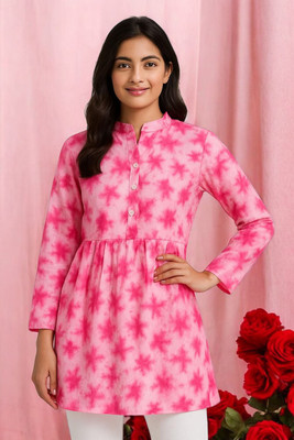 noyes Casual Printed Women Pink Top