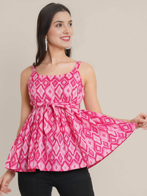 Dream Beauty Fashion Casual Printed Women Pink Top