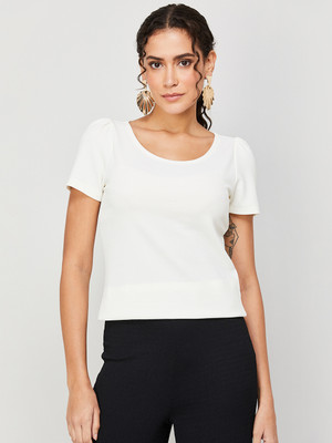 CODE by Lifestyle Casual Solid Women White Top