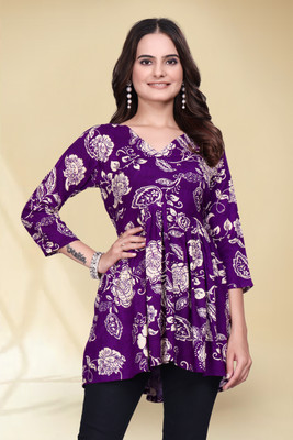 Gitaji Casual Printed Women Pink Top