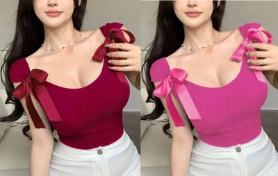 Iskakov Casual Solid Women Multicolor Top