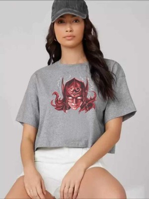 KIDSWING Casual Printed Women Grey Top