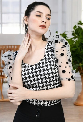Moshe Casual Solid Women Multicolor Top