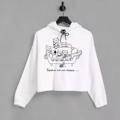 ZOFIS Casual Graphic Print Women White Top