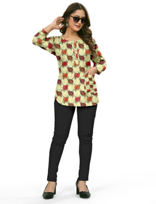 Devarth Trends Casual Printed Women Multicolor Top