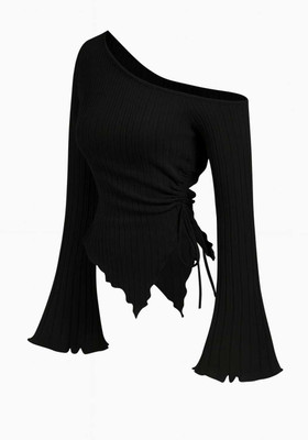 SUKARMI Casual Self Design Women Black Top