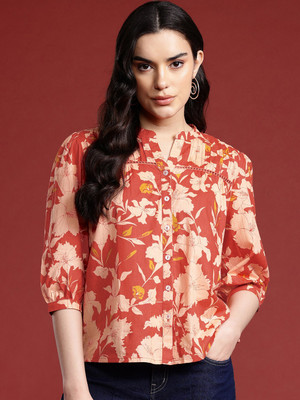 Kavisaa Casual Printed Women Multicolor Top