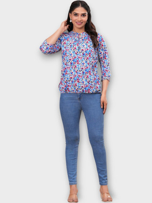 Pittra4ever Casual Printed Women Multicolor Top